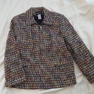 Sag Harbor Jacket Blazer Black Pastel Perfect Cond